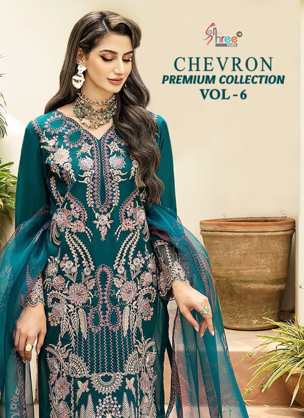 SHREE FABS CHEVRON PREMIUM COLLECTION VOL-06 PAKISTANI SUITS WITH PRICE