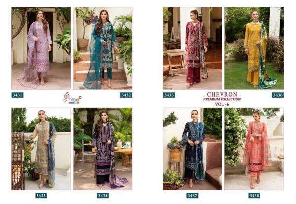 SHREE FABS CHEVRON PREMIUM COLLECTION VOL-06 PAKISTANI SUITS WITH PRICE