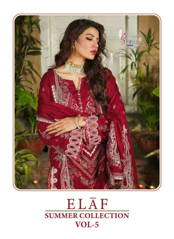 SHREE FABS ELAF SUMMER COLLECTION VOL-5 PAKISTANI SALWAR SUITS DEALER