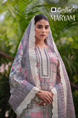 ZULFAT MARYAM 531 PURE COTTON PAKISTANI SALWAR SUITS CATALOGUE WITH PRICE