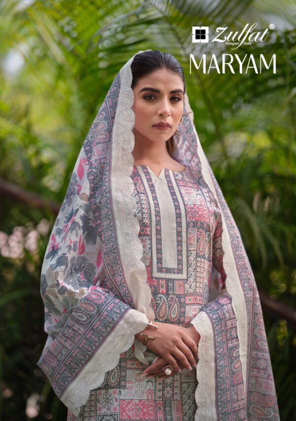 ZULFAT MARYAM 531 PURE COTTON PAKISTANI SALWAR SUITS CATALOGUE WITH PRICE