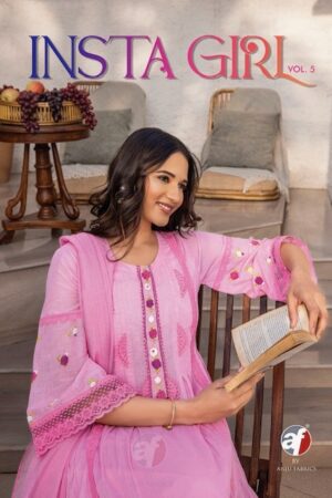 ANJU FABRICS INSTA GIRL VOL 5 READYMADE COTTON PRINTED KURTI SUPPLIER