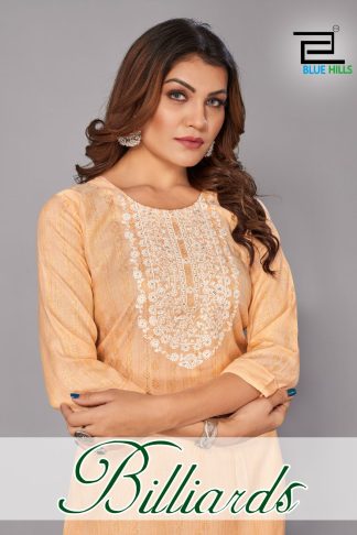BLUE HILLS BILLIARDS 1001 TO 1003 CLASSIC RAYON KURTI WHOLESALE