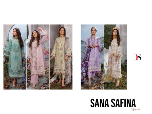 DEEPSY SANA SAFINAZ LAWN COTTON WHOLESALE SUITS CATALOGUE