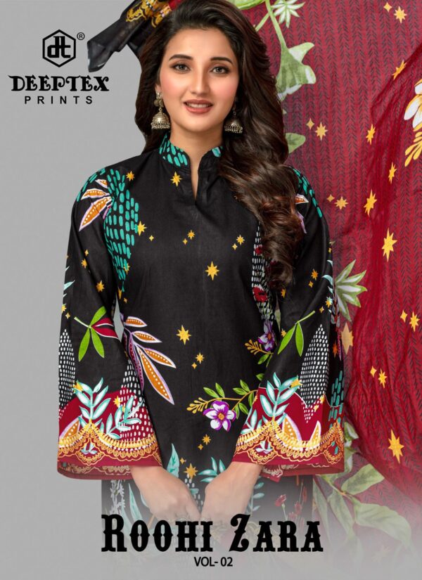 DEEPTEX ROOHI ZARA KARACHI VOL-2 DRESS MATERIAL CATALOGUE DEALER