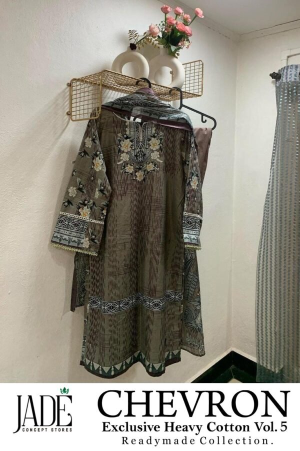 JADE CHEVRON EXCLUSIVE HEAVY COTTON VOL 5 READYMADE KURTI WHOLESALE - Image 6