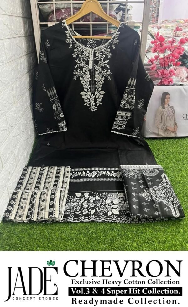 JADE CHEVRON EXCLUSIVE SUPER HIT COLLECTION READYMADE PAKISTANI KURTI ONLINE SUPPLIER - Image 4