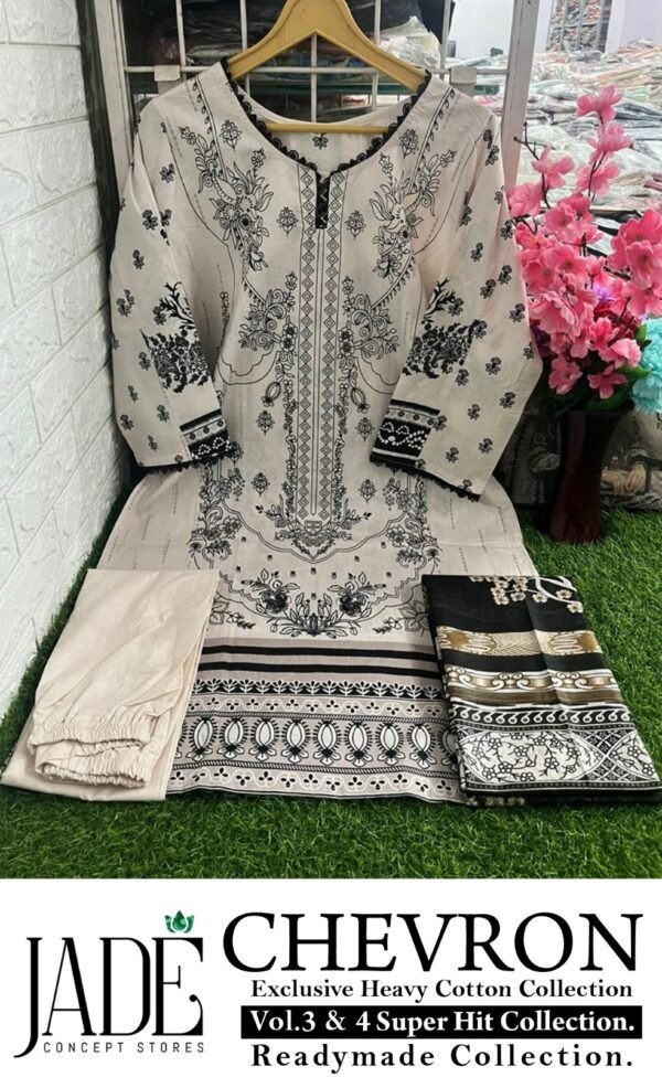 JADE CHEVRON EXCLUSIVE SUPER HIT COLLECTION READYMADE PAKISTANI KURTI ONLINE SUPPLIER - Image 6