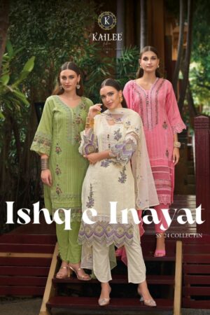 KAILEE FASHION ISHQ E INAYAT READYMADE EMBROIDERY KURTI CATALOGUE