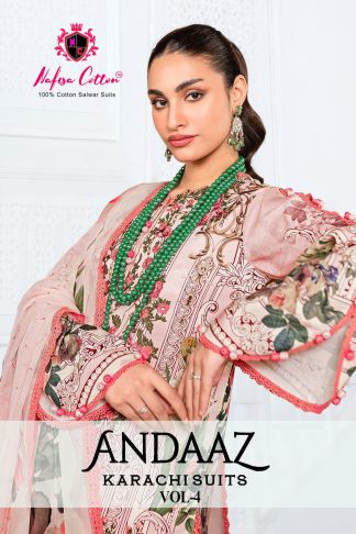 NAFISA COTTON ANDAAZ KARACHI SUITS VOL 04 PAKISTANI SALWAR SUITS ONLINE