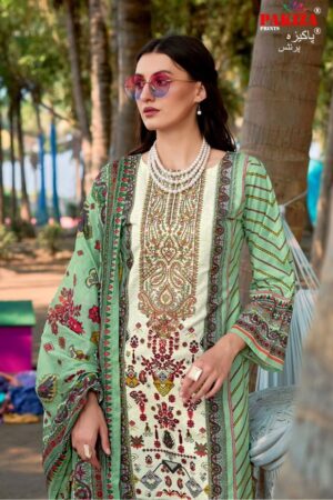PAKIZA PRINTS NAZAKAT VOL-31 HEAVY KASHMIRI NECK PAKISTANI SUITS WHOLESALE