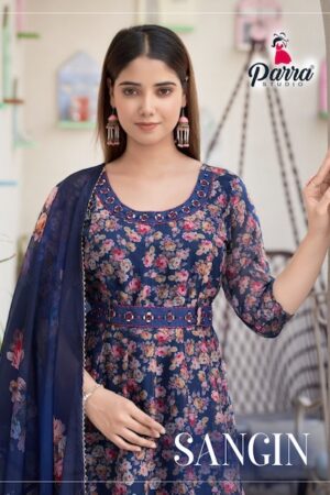 PARRA STUDIO SANGIN LONG GOWN STYLE READYMADE KURTI CATALOGUE