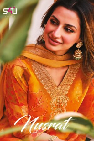 S4U NUSRAT ORGANZA JACQUARDREADYMADE KURTA PANT SET ONLINE