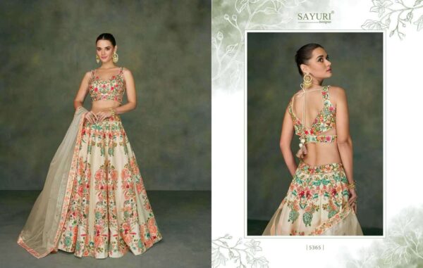 SAYURI DESIGNER ODHANI 5363 TO 5365 TAFETA SILK LEHNGA SET ONLINE