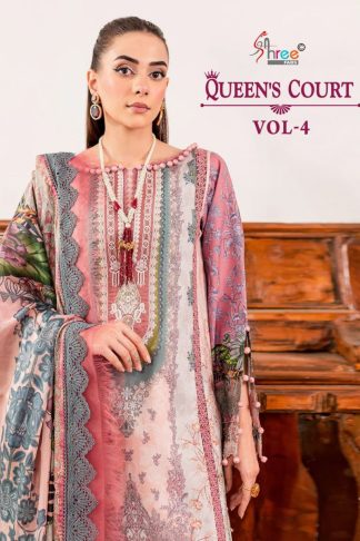 SSHREE FABS QUEENS COURT VOL 4 COTTON PAKISTANI SUIT CATALOGUE