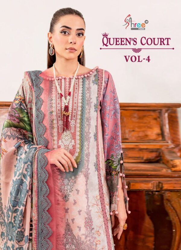 SSHREE FABS QUEENS COURT VOL 4 COTTON PAKISTANI SUIT CATALOGUE