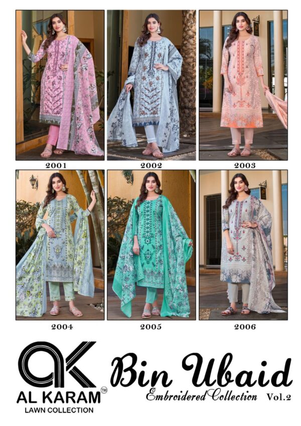 AL KARAM BIN UBAID SELF EMBRODARY COLLECTION VOL 02 UNSTITCHED DRESS MATERIAL