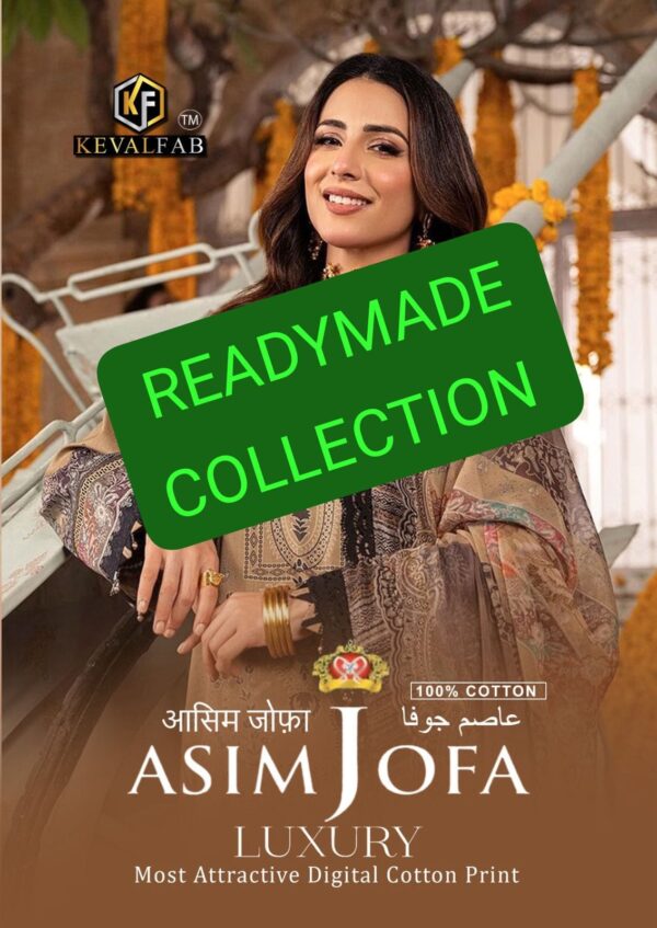 KEVAL FAB ASIM JOFA .VOL-1 READYMADE KARACHI PAKISTANI KURTIS WHOLESALE