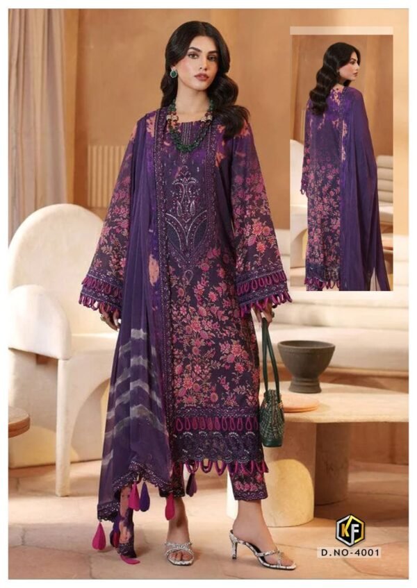 KEVAL FAB SOHA NAZIR VOL 4 CATALOGUE COLLECTION DRESS MATERIAL - Image 2