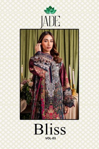 NANDGOPALPRINT JADE BLISS VOL-3 KARACHI PAKISTANI SUITS WITH PRICE CATALOGUE