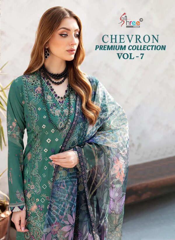 SHREE FABS CHEVRON PREMIUM COLLECTION VOL-07 PAKISTANI SALWAR SUITS