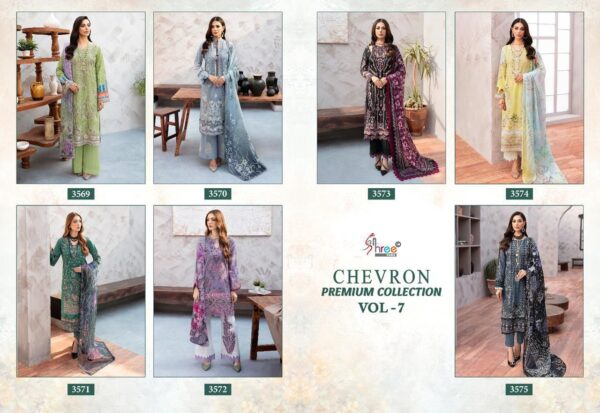 SHREE FABS CHEVRON PREMIUM COLLECTION VOL-07 PAKISTANI SALWAR SUITS