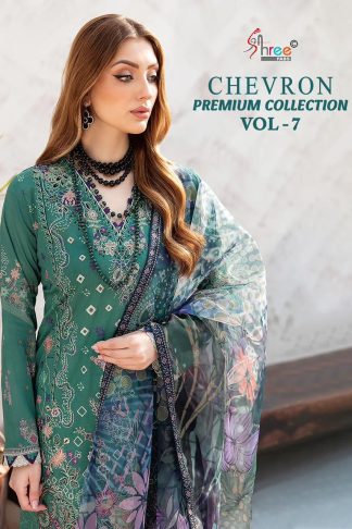 SHREE FABS CHEVRON PREMIUM COLLECTION VOL-07 PAKISTANI SUITS ONLINE WHOLESALE