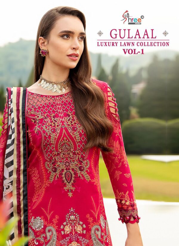 SHREE FABS GULAAL LUXURY LAWN COLLECTION VOL-01 PAKISTANI SUITS WHOLESALE