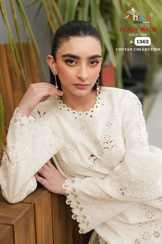 SHREE FABS SR-1362 COTTON READYMADE PAKISTANI KURTIS WHOLESALE
