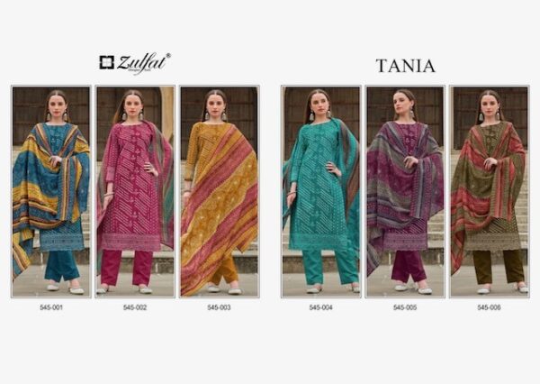 ZULFAT DESIGNER STUDIO TANIA 545 COTTON PRINT PAKISTANI SUITS AT BEST PRICE