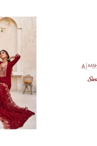 AASHIRWAD CREATION SWARAJ PARTY WEAR PREMIUM SILK SALWAR SUITS