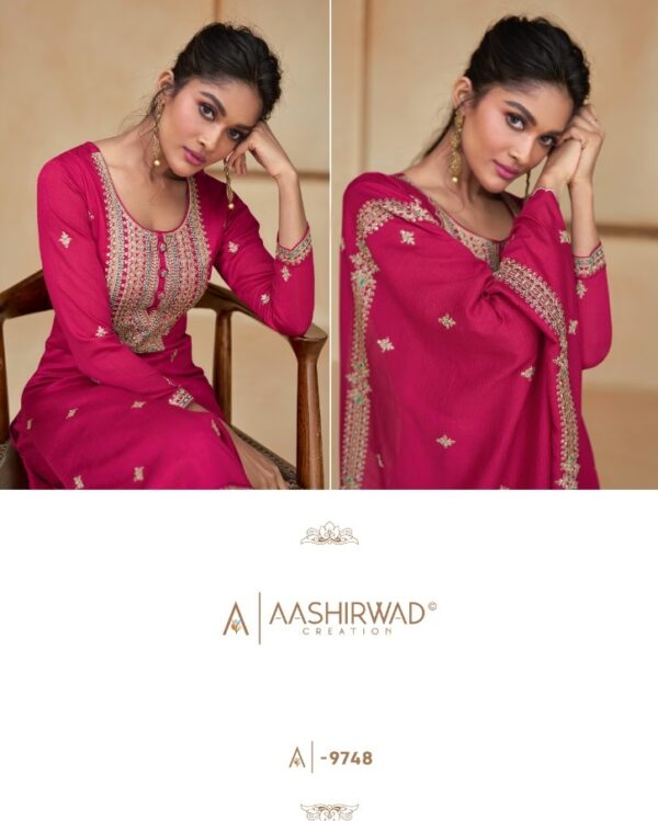 AASHIRWAD CREATION ZIANA UNSTITCHED PREMIUM SILK SALWAR SUITS