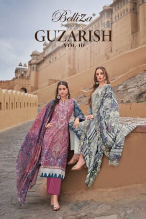 BELLIZA GUZARISH VOL 10 923 EMBROIDERY WORK SALWAR SUITS ONLINE SHOPPING