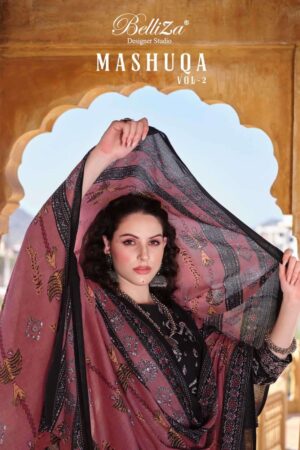 BELLIZA MASHUQA VOL 2 554 PAKISTANI SALWAR SUITS WHOLESALE