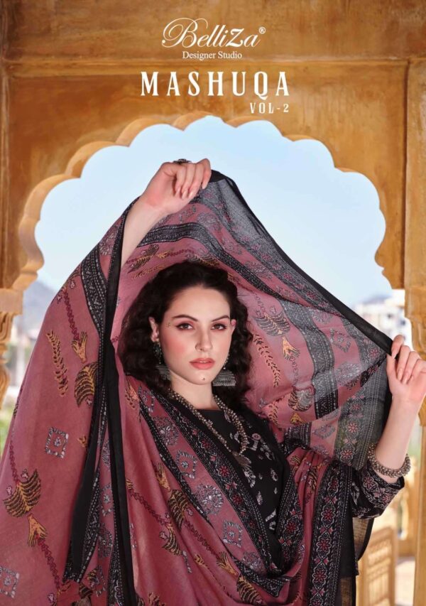 BELLIZA MASHUQA VOL 2 554 PAKISTANI SALWAR SUITS WHOLESALE