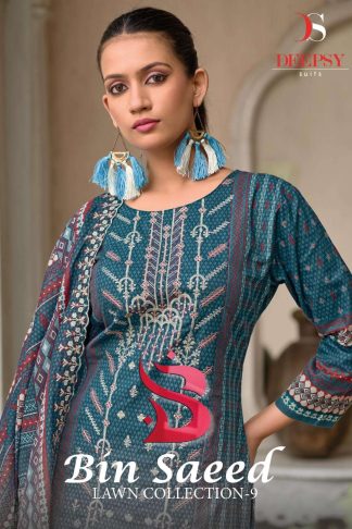 DEEPSY BIN SAEED LAWN COLLECTION VOL 9 PAKISTANI SUITS AT BEST PRICE