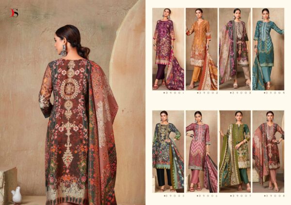 DEEPSY ELAN-24 VISCOSE MASLIN PRINT WHOLESALE CATALOGUE SUITS SURAT (2)