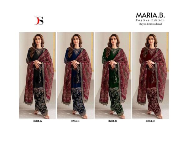 DEEPSY MARIA B FESTIVE EDITION 3284 ABCD PAKISTANI SUITS ONLINE