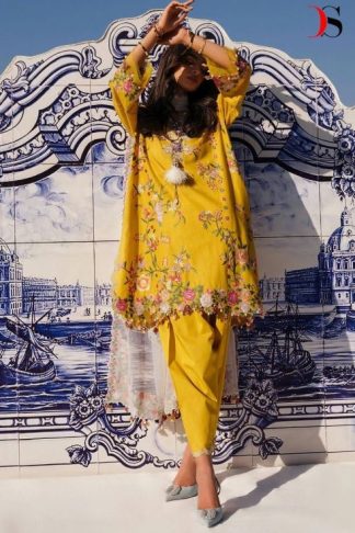 DEEPSY SANA SAFINAZ MUZLIN EMBROIDERED 24 PAKISTANI SALWAR SUITS IN INDIA