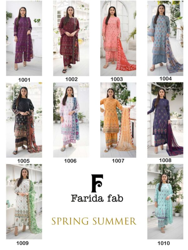 FARIDA FAB SPRING SUMMER PAKISTANI SUITS ONLINE WHOLESALE