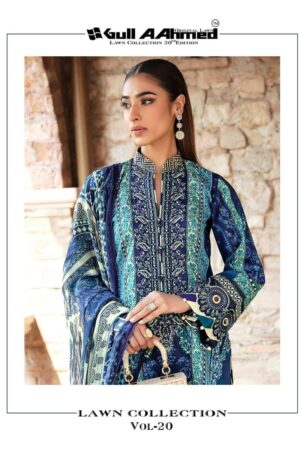 GULLAAHMED LAWN COLLECTION VOL 20 PAKISTANI SALWAR SUITS WHOLESALE