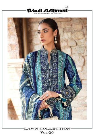 GULLAAHMED LAWN COLLECTION VOL 20 PAKISTANI SALWAR SUITS WHOLESALE