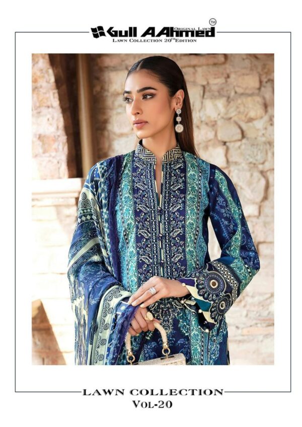 GULLAAHMED LAWN COLLECTION VOL 20 PAKISTANI SALWAR SUITS WHOLESALE