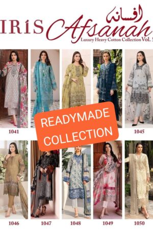 IRIS AFSANAH VOL 5 1041 TO 1050 READYMADE COLLECTION KURTI CATALOGUE