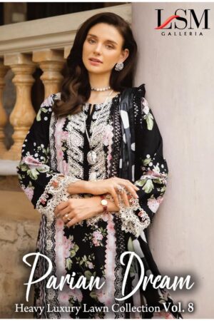 LSM PARIAN DREAM HEAVY LUXURY LAWN COLLECTION VOL-8 PAKISTANI SUITS ONLINE