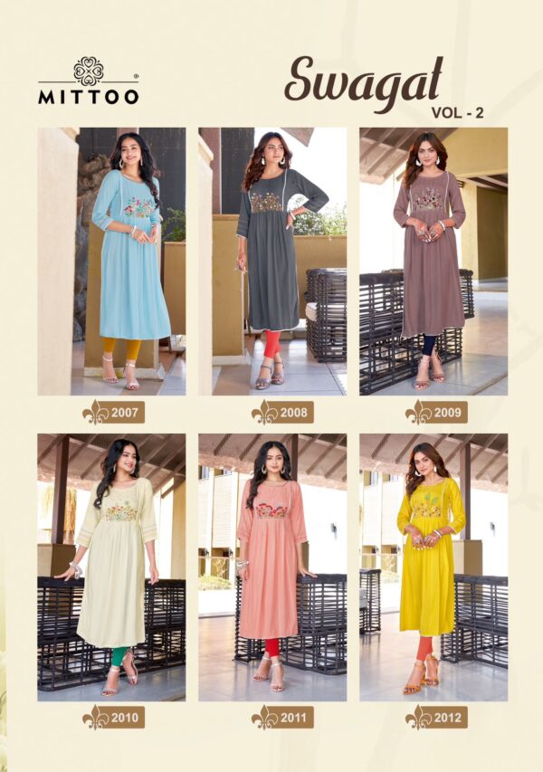 MITTOO SWAGAT VOL 2 READYMADE KURTI ONLINE WHOLESALE