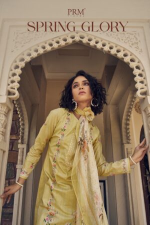 PRM TRENDZ SPRING GLORY PURE LAWN COTTON SALWAR SUITS SUPPLIER