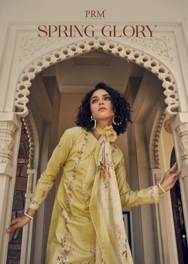 PRM TRENDZ SPRING GLORY PURE LAWN COTTON SALWAR SUITS SUPPLIER