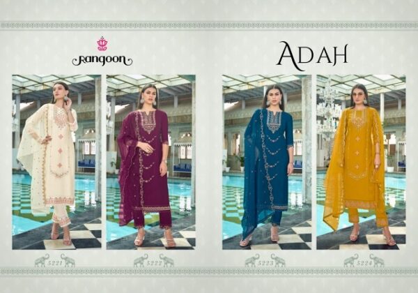 RANGOON ADAH READYMADE VISCOSE EMBROIDERY KURTI CATALOGUE