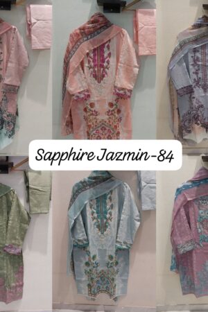 SAPPHIRE JAZMIN VOL 84 READYMADE LAWN KURTI WITH PATCHES SUPPLIER
